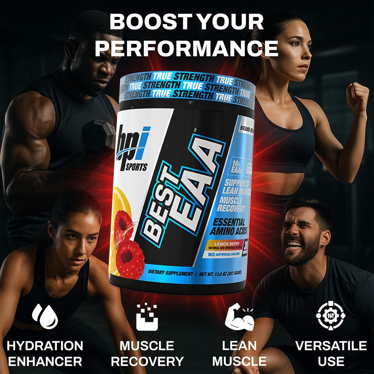 Essential Amino Acids EAA Powder – Pre, Intra & Post Workout Drink – BCAA Powder