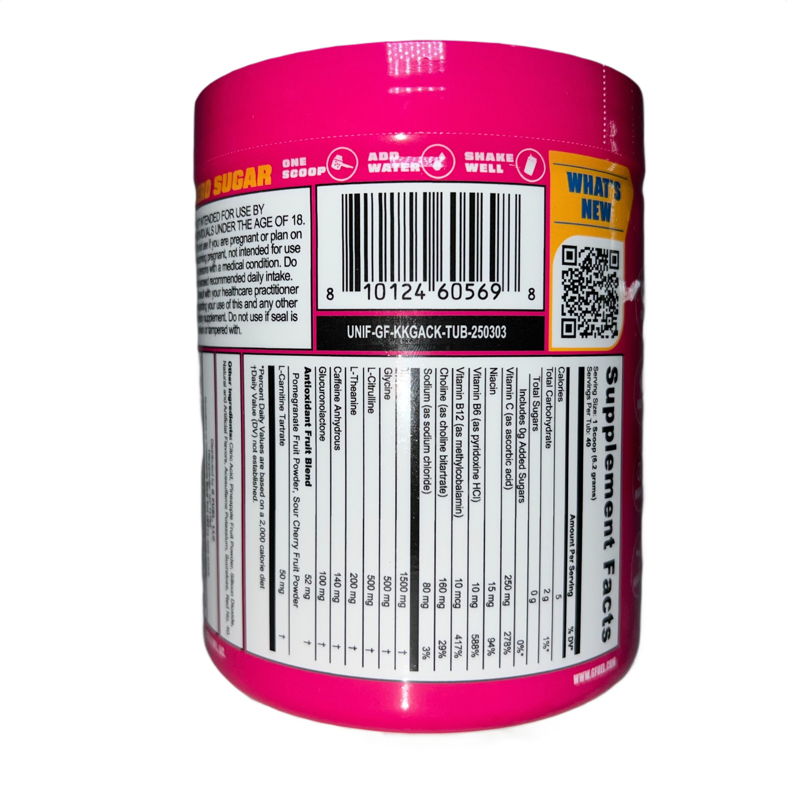 G Fuel Hype Sauce Sugar Free Raspberry Lemonade 40 Servings BRAND NEW