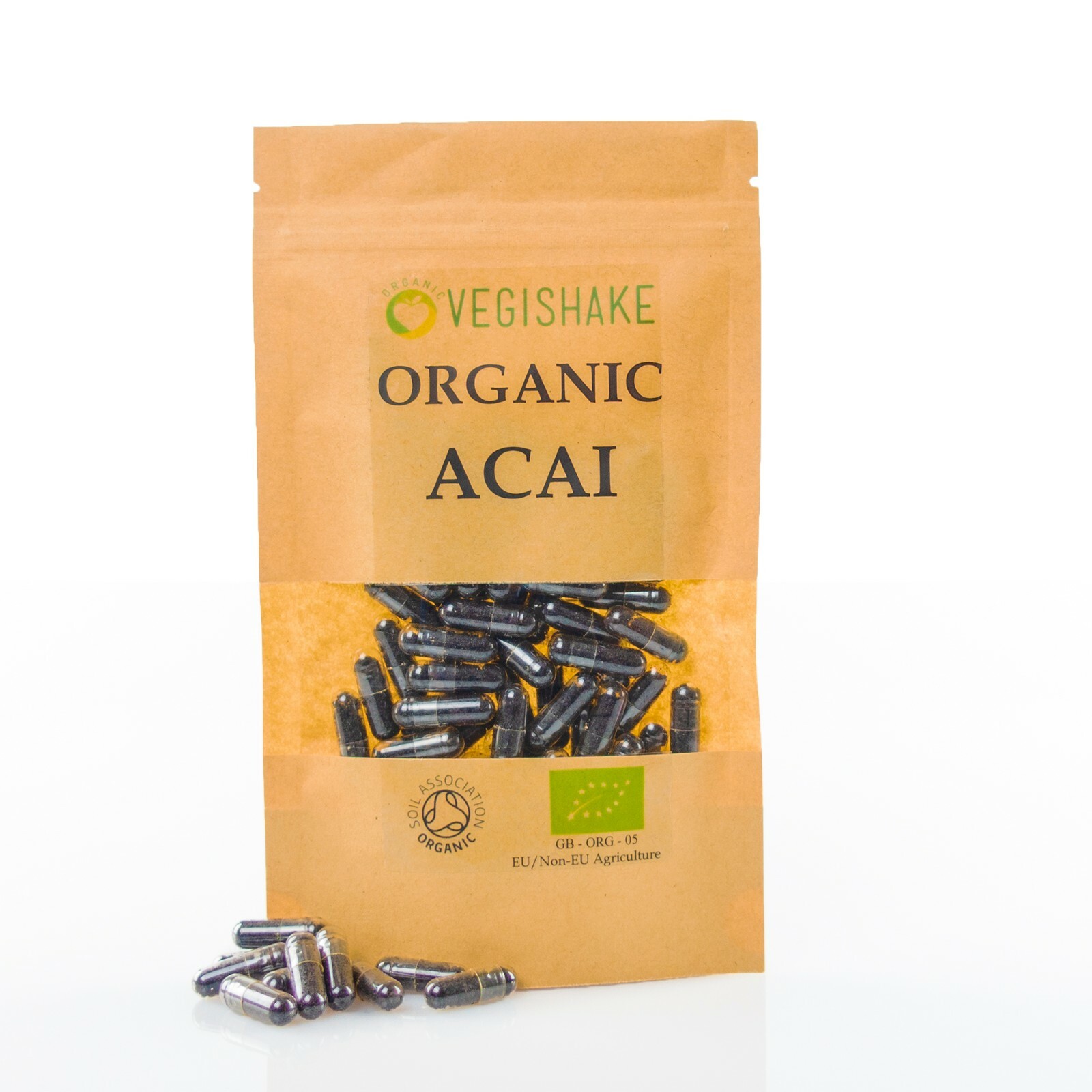 Organic Acai Berry HPMC Capsules Weight Loss Detox Dietary Vegan Kosher Halal