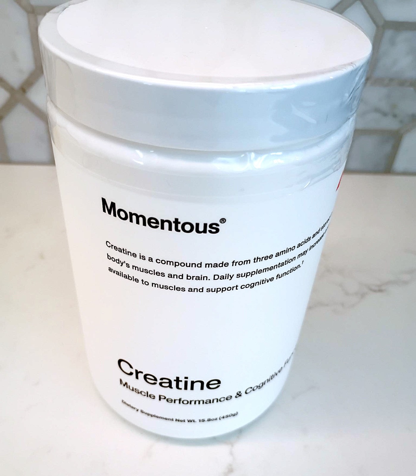New Momentous Creapure Creatine Monohydrate Powder 5g – Strength&Recovery 90srv