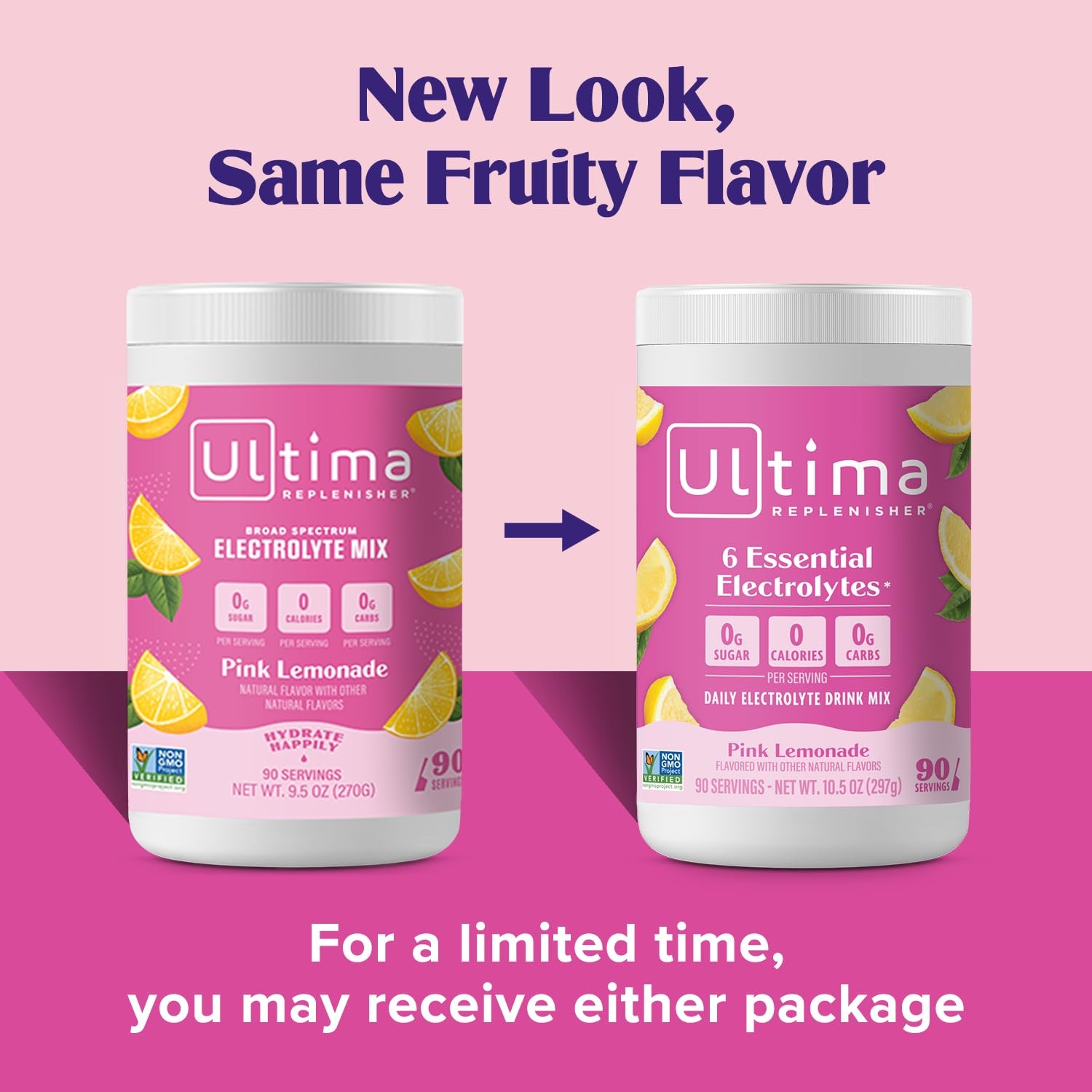 Ultima Replenisher Daily Electrolyte Powder Drink Mix Lemonade 90 Powder 6 Key