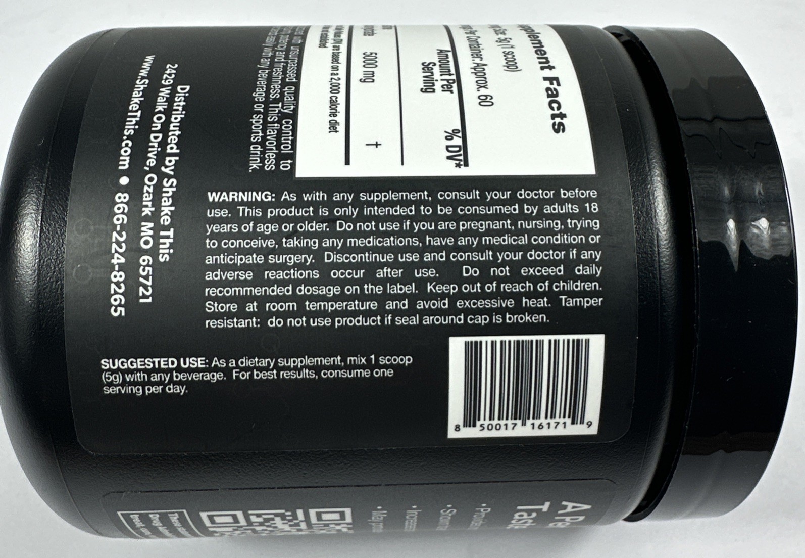 ES FIT Creatine Powder 5000mg Pure Micronized Creatine Monohydrate Supplement