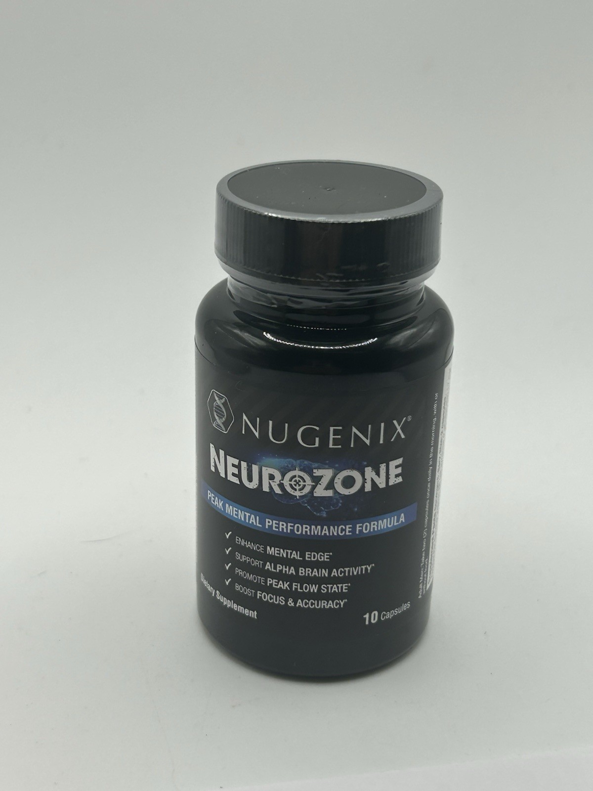 Nugenix Neurozone Mental Performance Formula Alpha-GPC B12 10 Capsules 11/2027