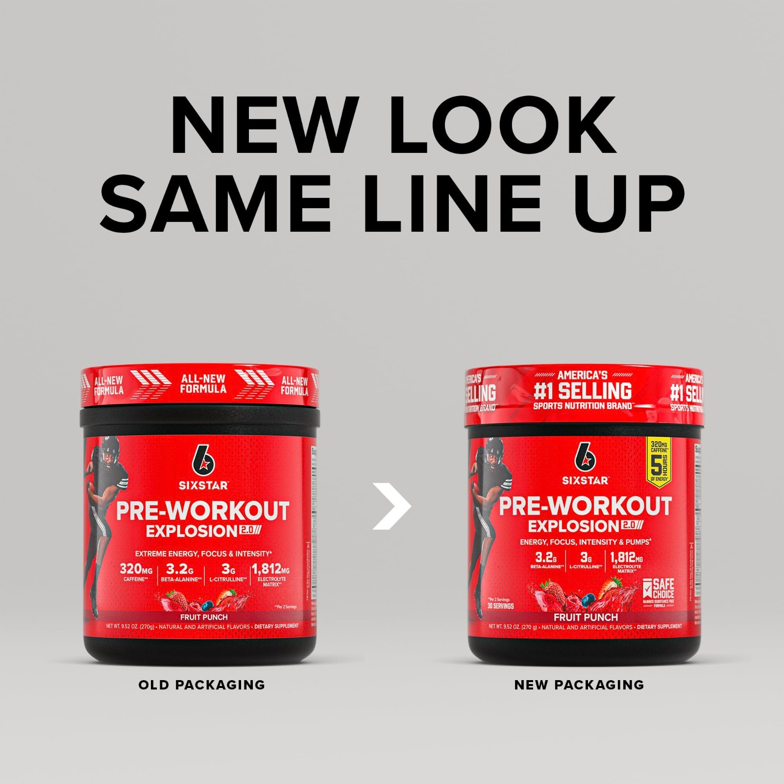 Pre-Workout Powder for Energy & Focus, Fruit Punch, 30 Servings – Beta-Alanine &