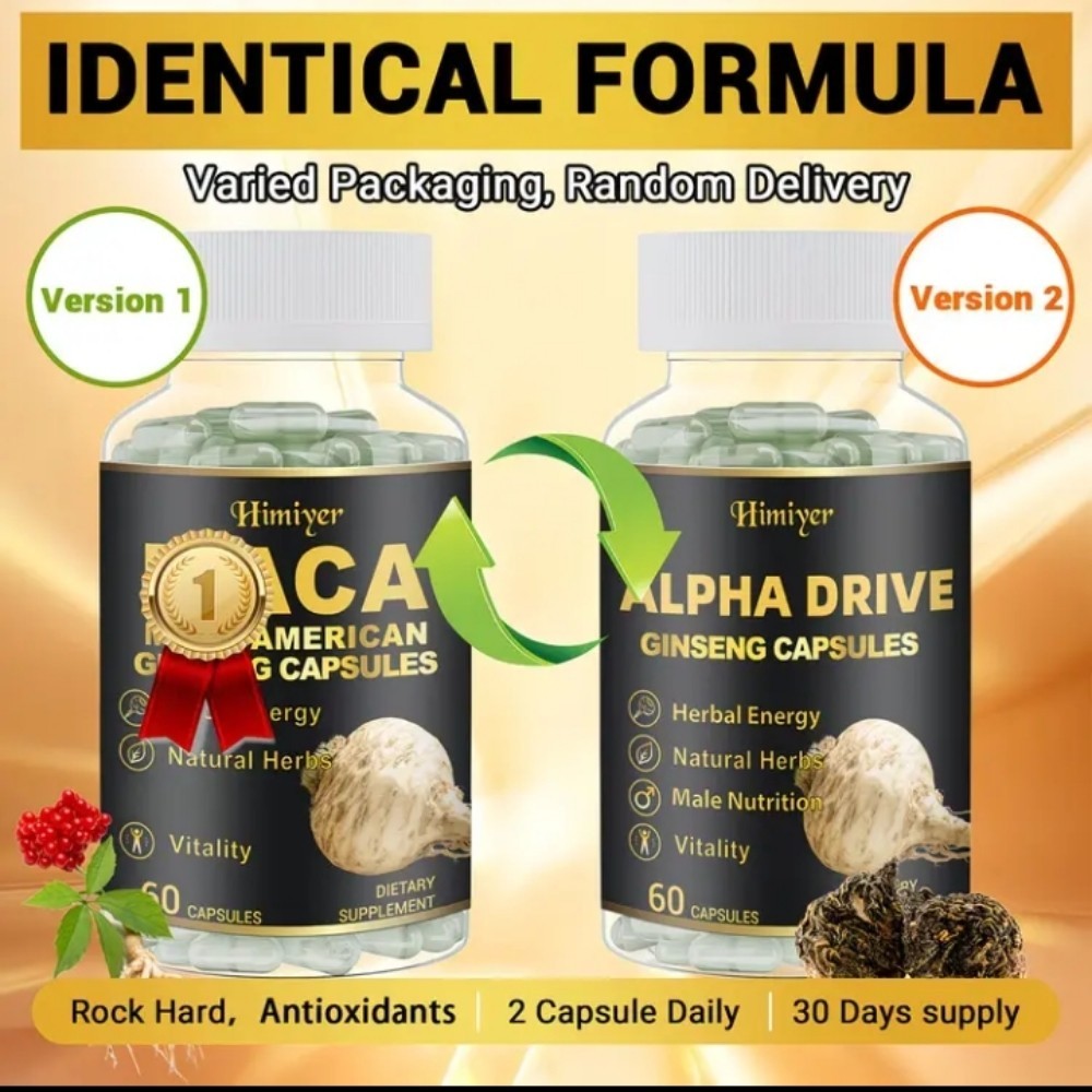 American Ginseng Testosterone Booster Certified Made In USA I Bottle