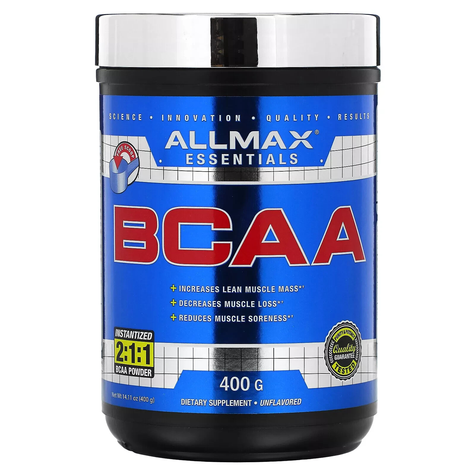 Essentials, BCAA, Unflavored, 14.11 oz (400 g)