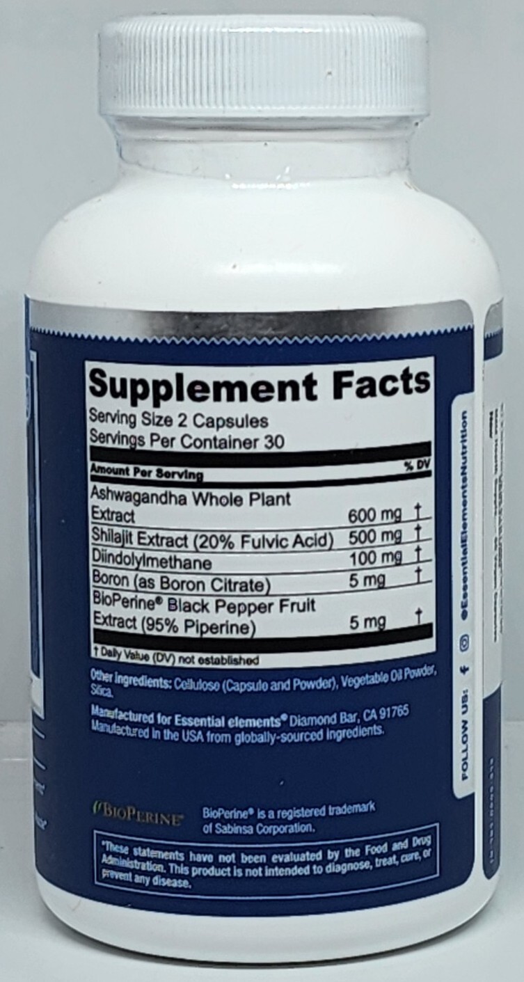 Essential Elements T-Hero Advanced Male Health Support Supplement New Exp. 07/25