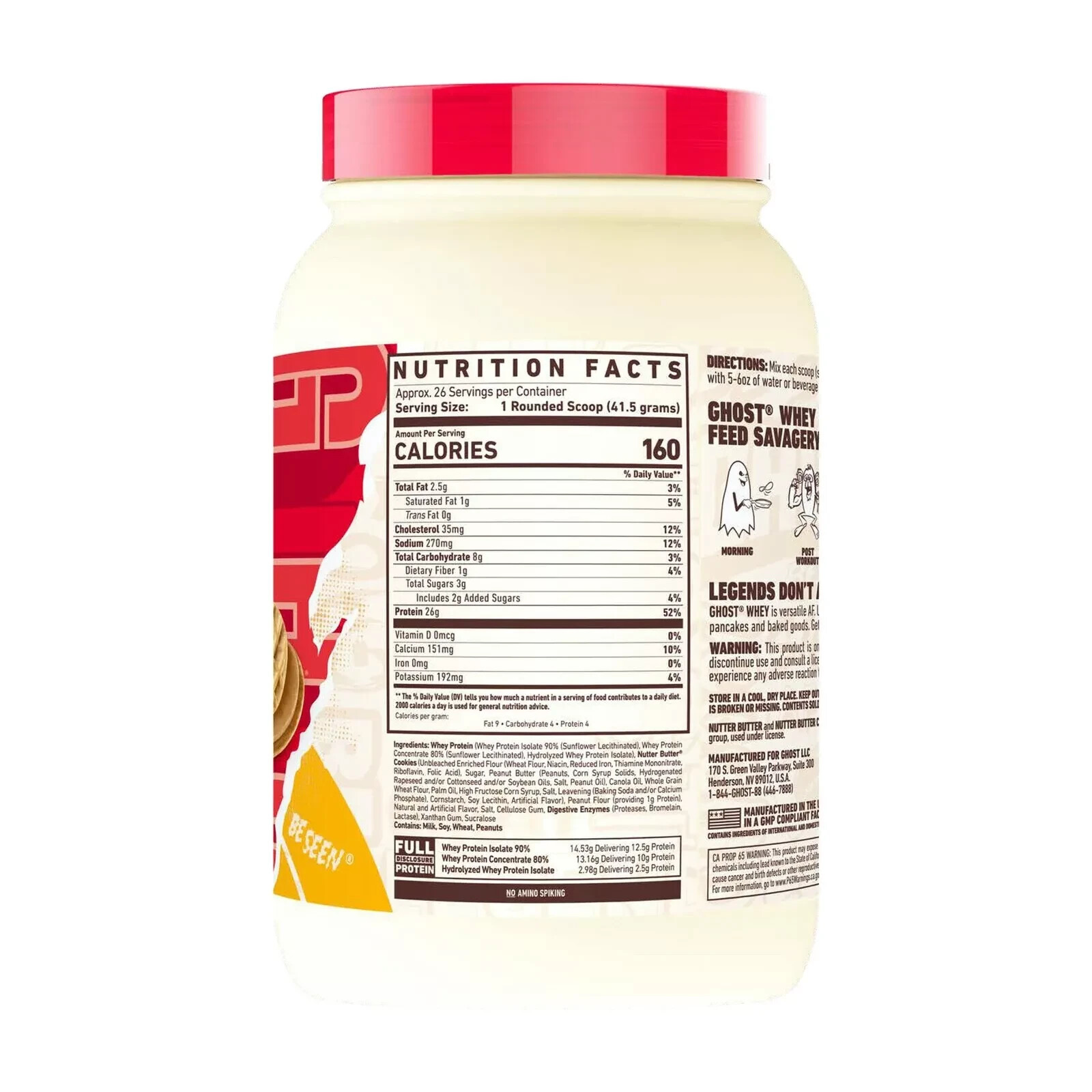 Ghost – Nutter Butter Whey Protein 26 servings (2.4 lb)
