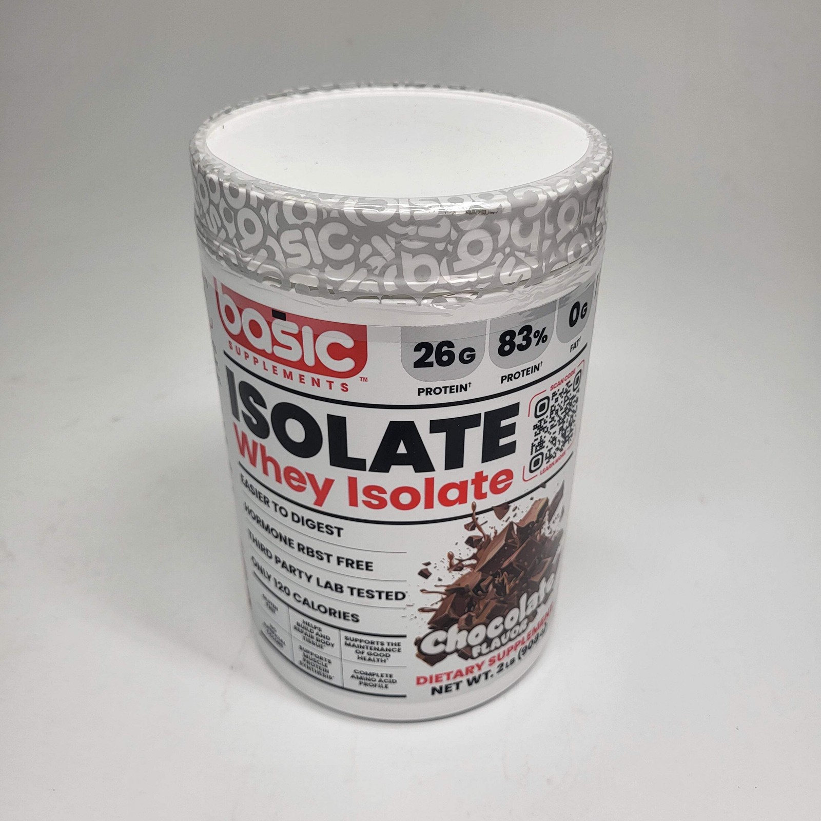 BASIC Basic Whey Isolate Zero-fat High-quality Protein Chocolate 2lbs Bb 12/27 2