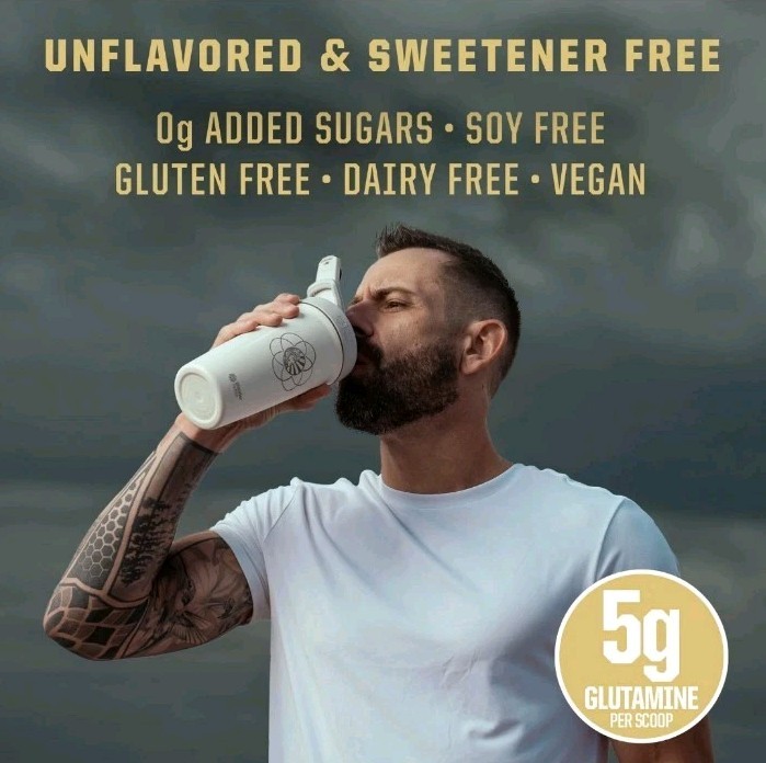 Glutamine Powder Supplement for Muscle Recovery Best Before 04/2027