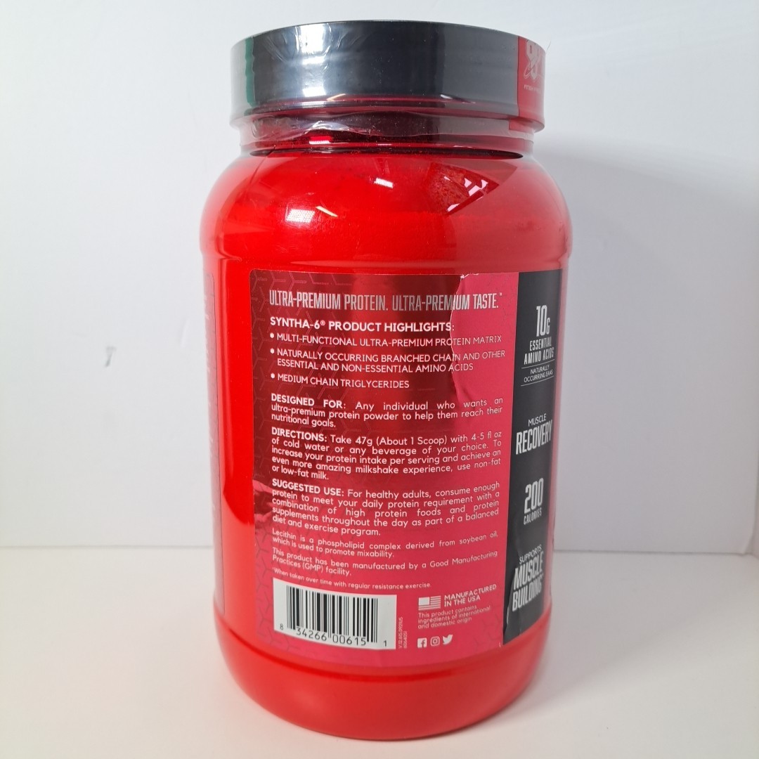 BSN Syntha-6 Ultra Premium Protein Matrix Strawberry Milkshake 2.91 lb Exp 10/26