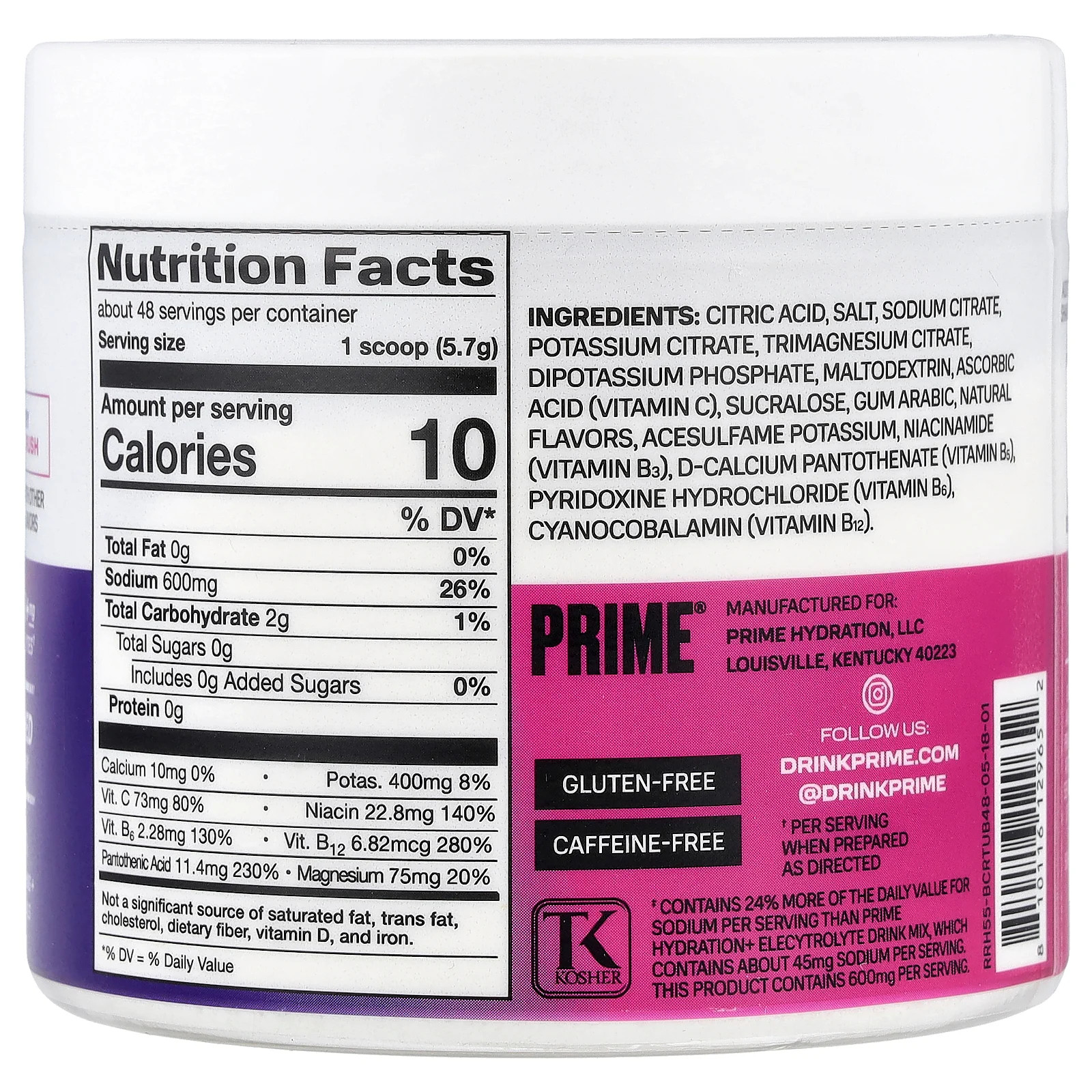 Rapid Rehydration, Electrolyte Drink Mix, Berry Citrus Rush, 9.7 oz (277.4 g)