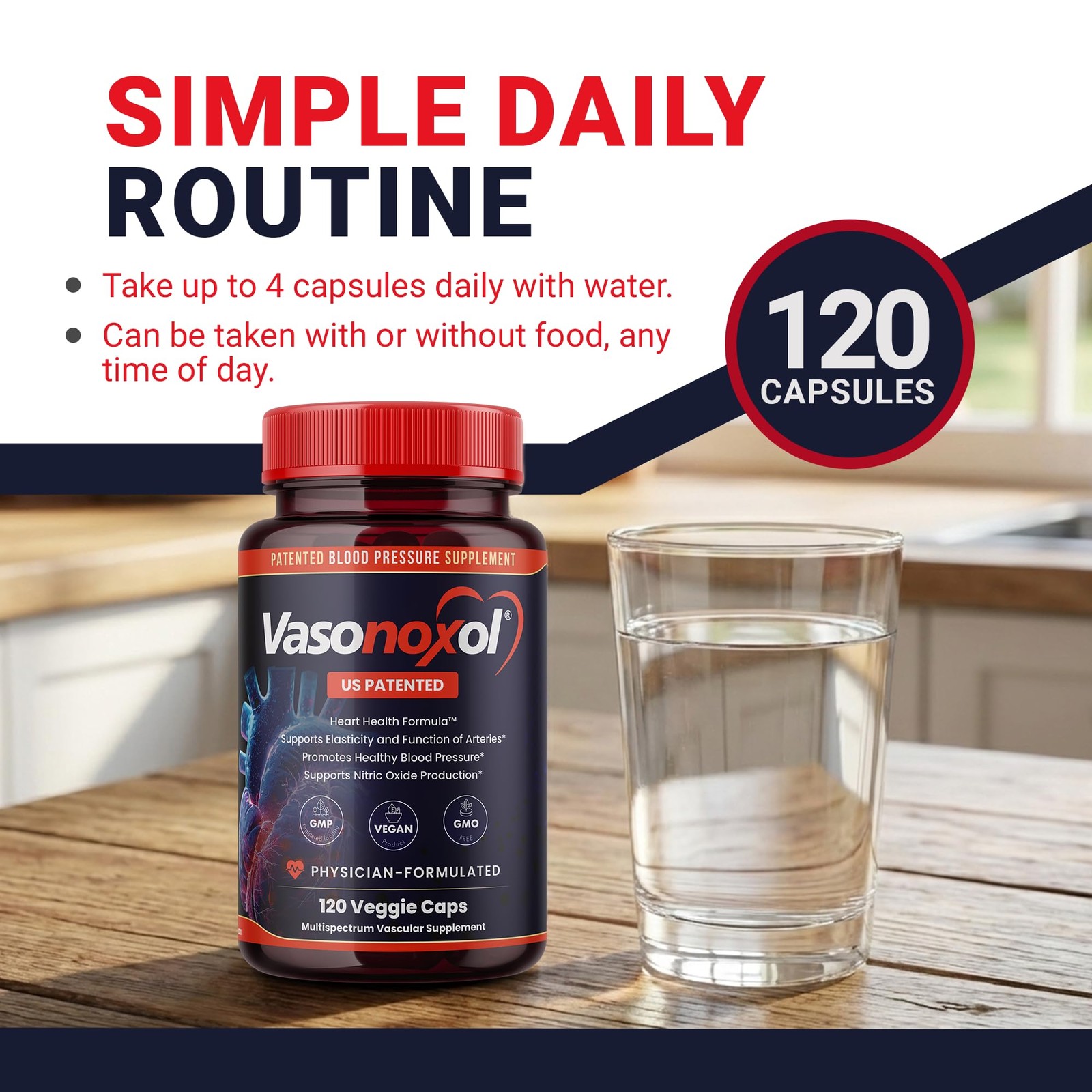 Panoxol Vasonoxol U.S. Patented Nitric Oxide Supplement For Blood –