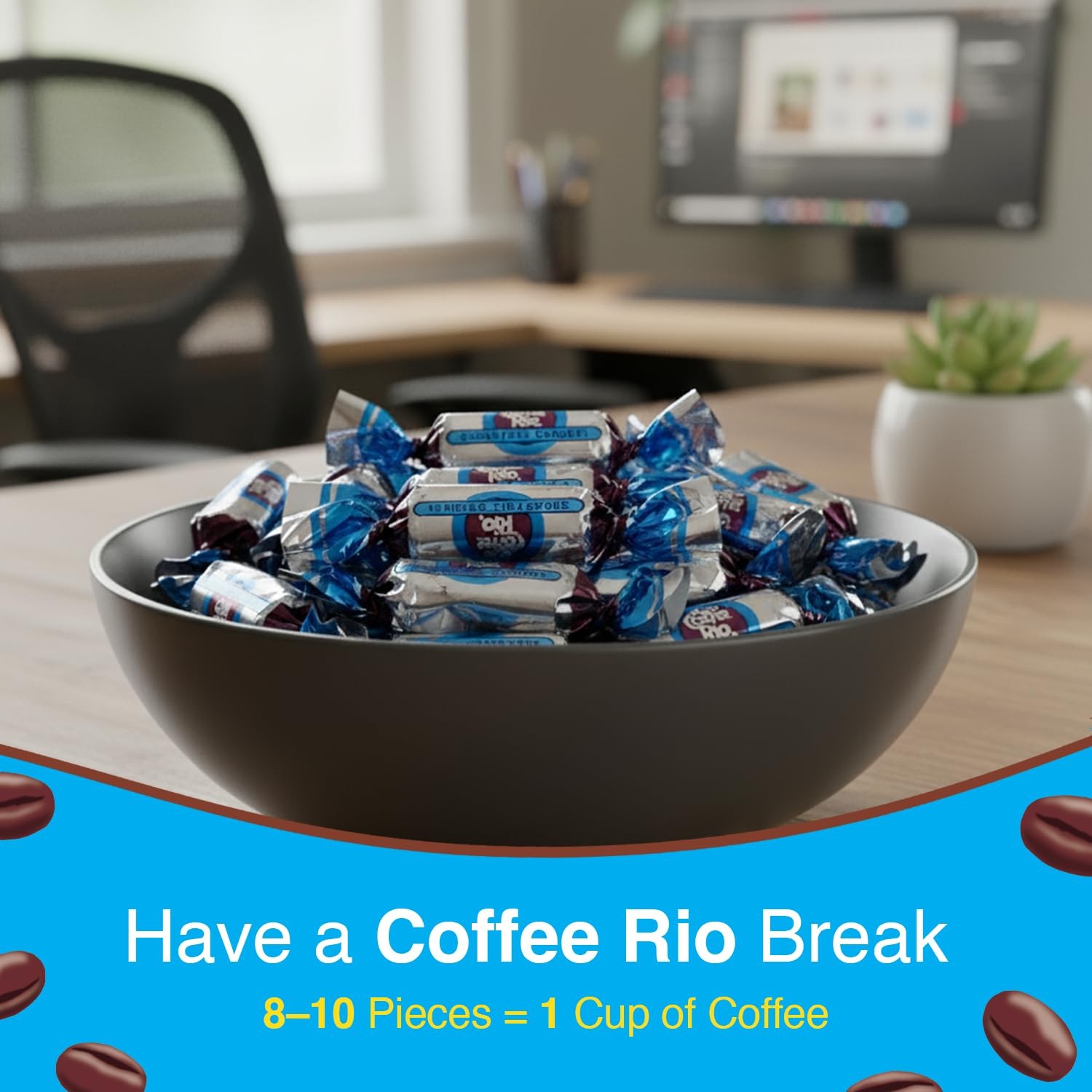 Coffee Rio Sugar Free Original Candy Bulk, 3 Pound (Pack of 1), Cream