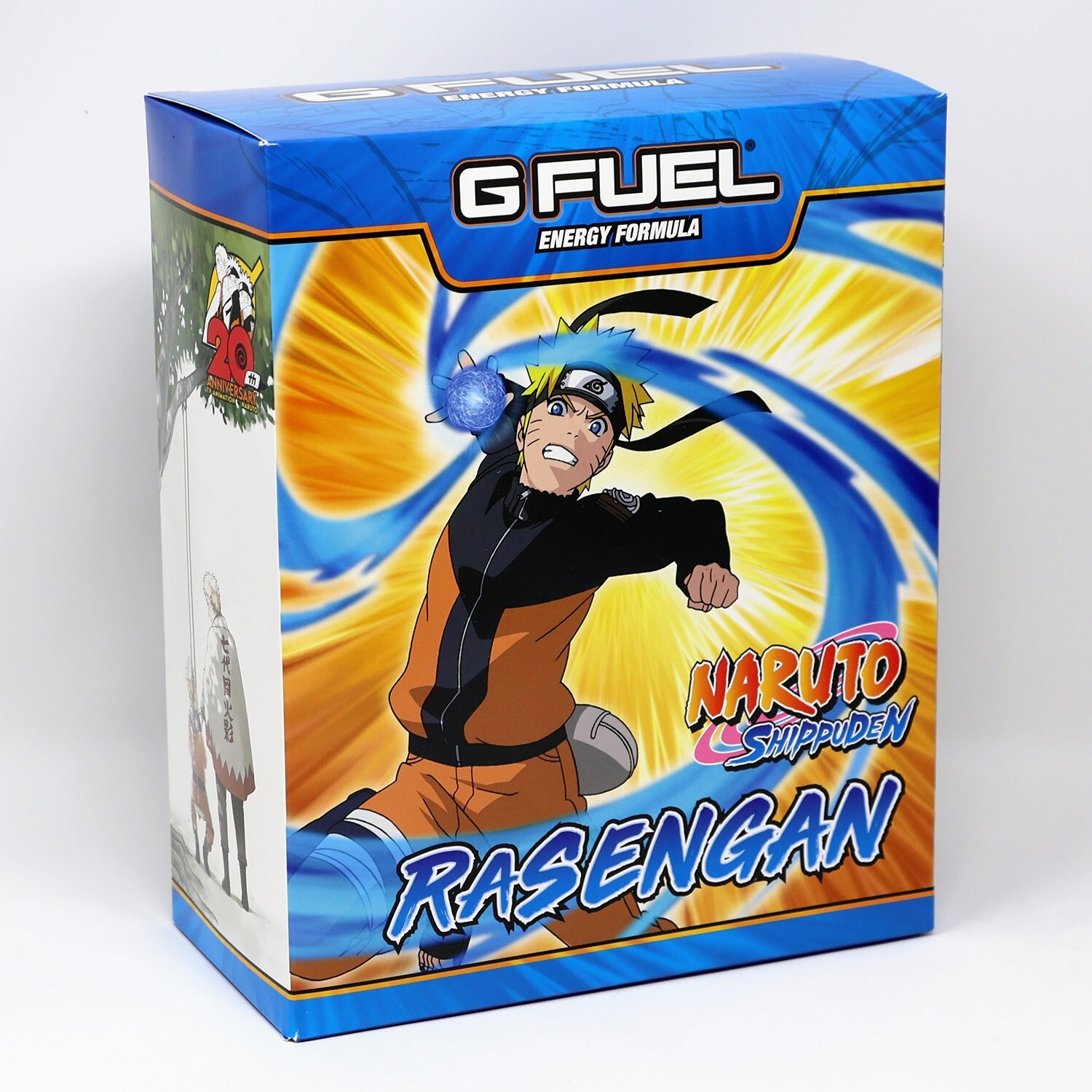 G Fuel Naruto vs Sasuke Rasengan Collector’s Box + Tall Metal Shaker Cup Sticker