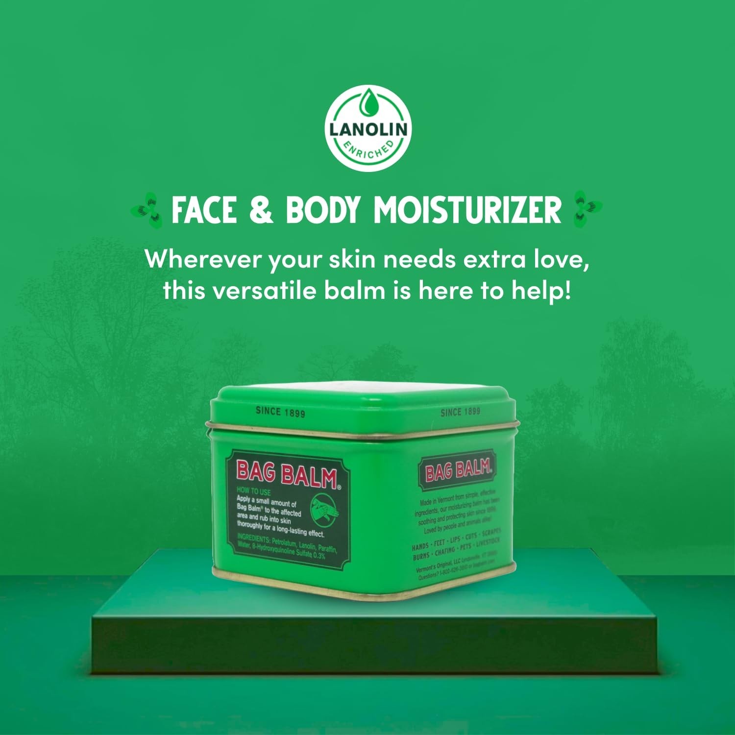 Bag Balm Vermont’s Original for Dry Skin, Heels, Cracked Hands, Dog Paws and …