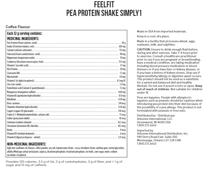 Arbonne Vegan – GF – Low Sugar – PEA PROTEIN (1 Bag of Choice) – FREE SHIPPING