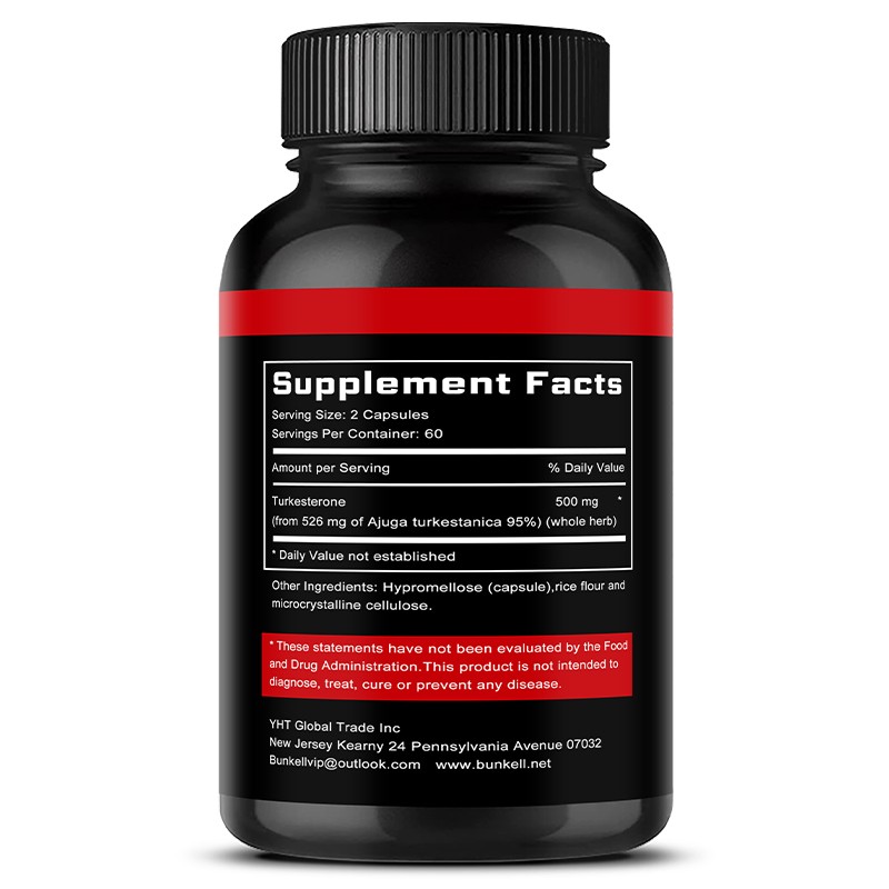 Turkesterone Increase Muscle Mass Maintain Muscle Endurance Balance 120 Pills
