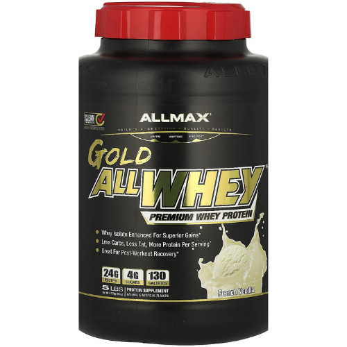 GOLD ALLWHEY®, Premium Whey Protein, French Vanilla, 5 lbs (2.27 kg)
