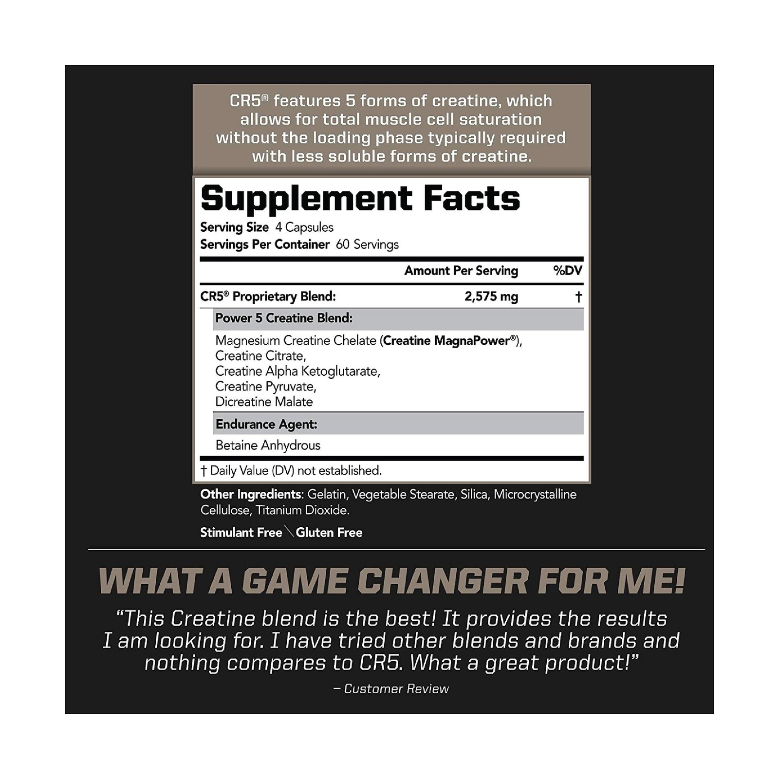 PMD CR5 Creatine for Strength and Recovery – 240 Capsules | Endurance, Energy…