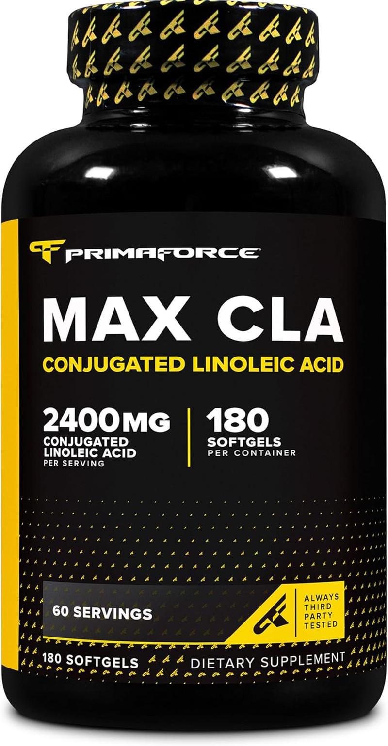 CLA 2400 Mg per Serving (180 Softgels) – Max CLA – for Men and Women, Non-Stimul