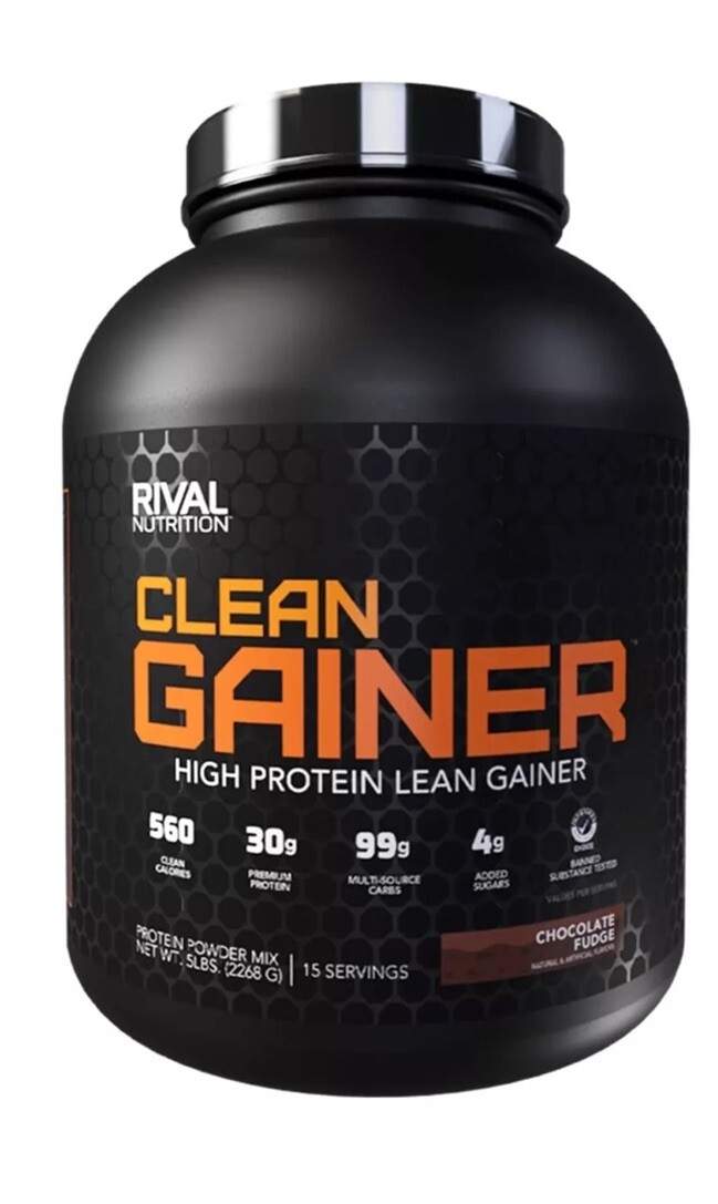 Rivalus Clean Gainer – Chocolate Fudge, 5lbs