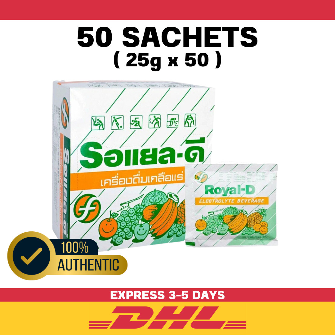 x50 sachets Electrolyte Health Sports Supplement Royal – D Powder Drink 25g