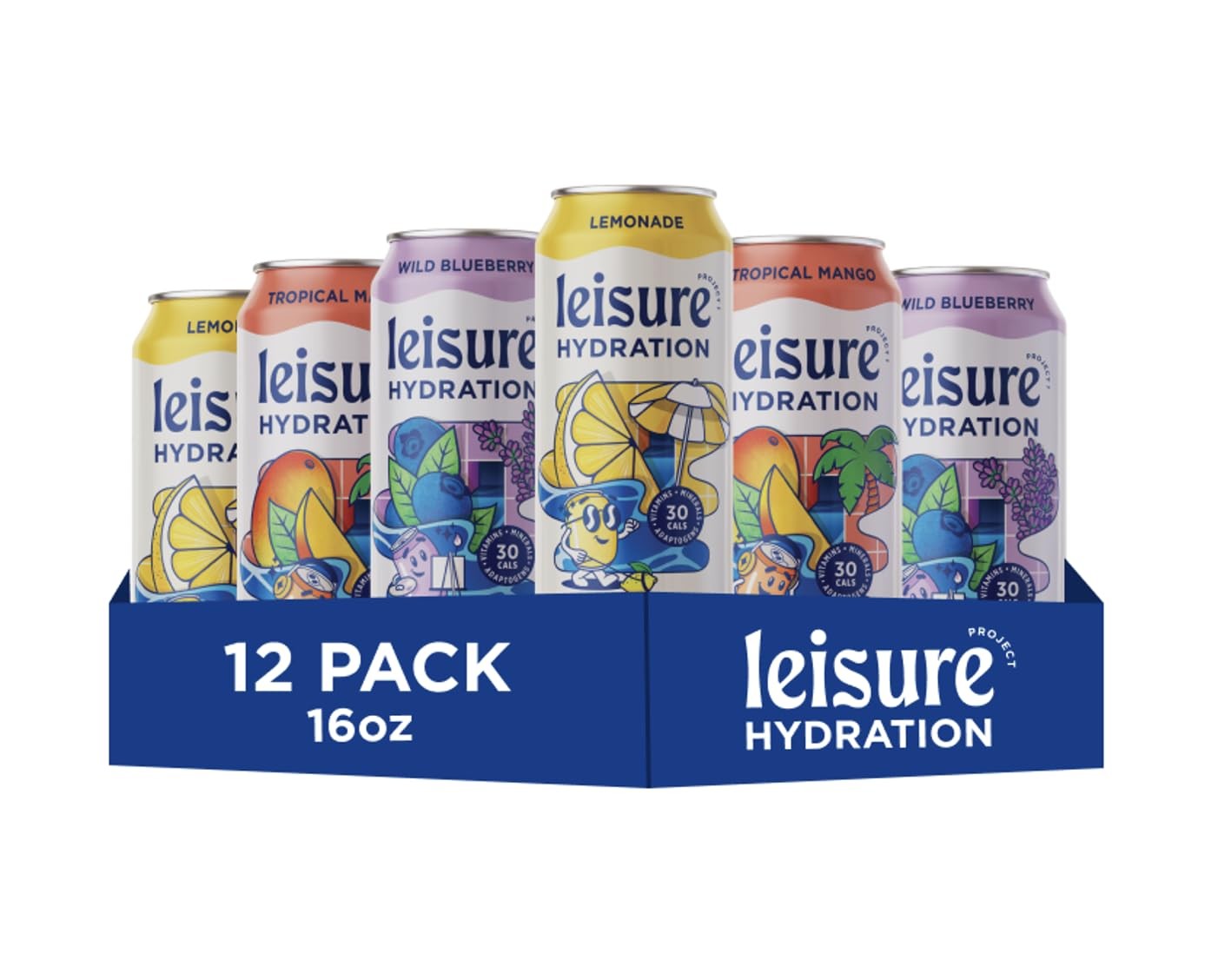 Leisure Hydration Non-Carbonated Electrolyte Refresher, Variety Pack – Low…