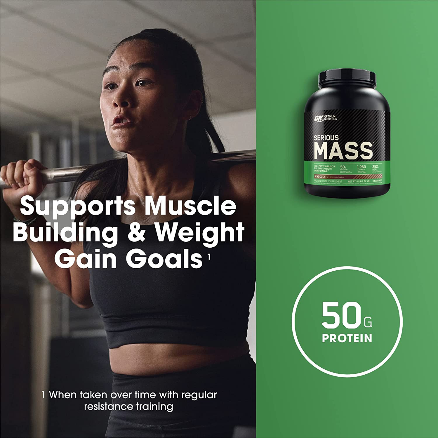 Serious Mass Weight Gainer – Chocolate, 6lb (Packaging May Vary)