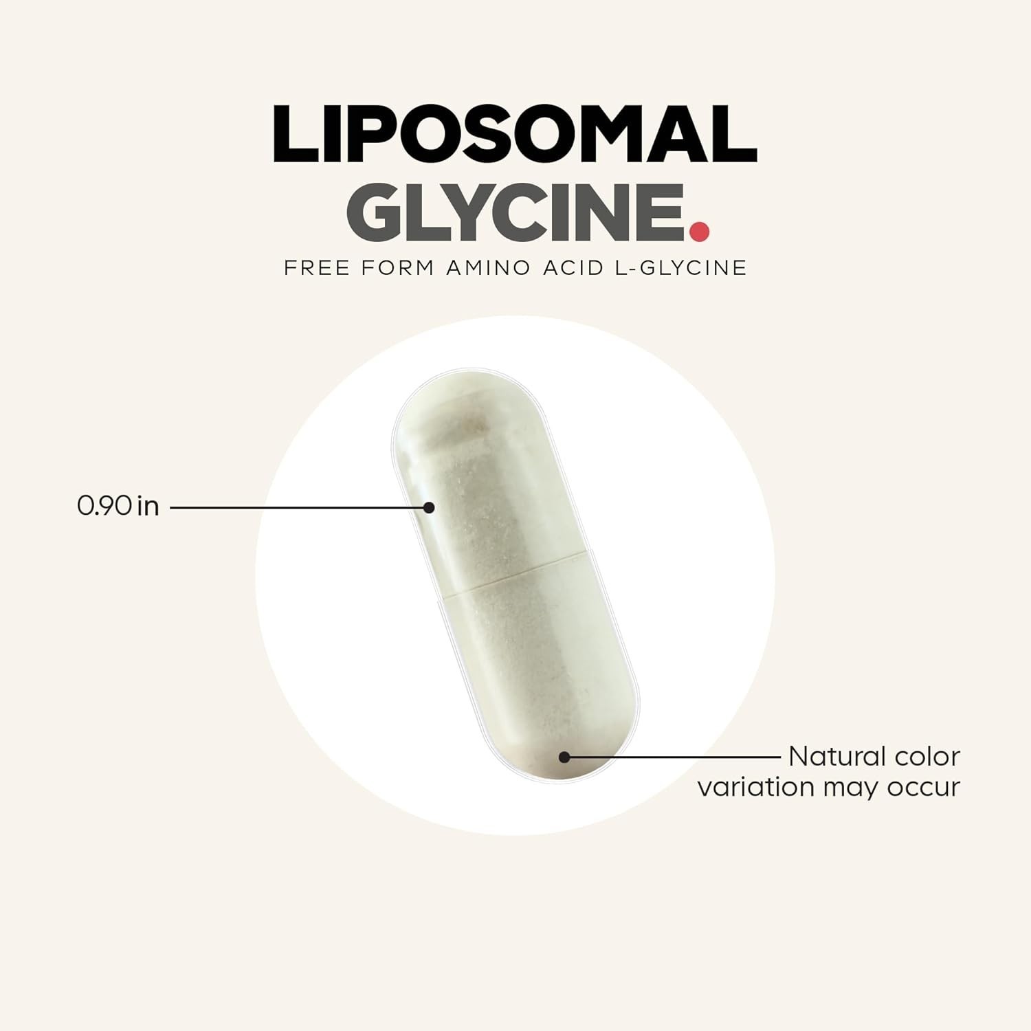 Liposomal Glycine+ Supplement – 180 Vegetable Capsules (60 Servings)