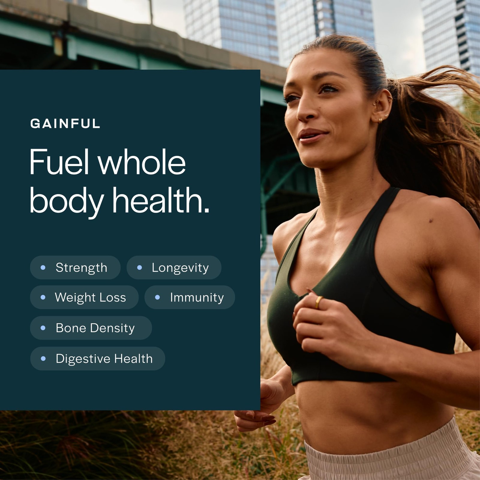 Gainful Lean Whey Protein Powder with 20g Protein per Serving, Unflavored, Su…