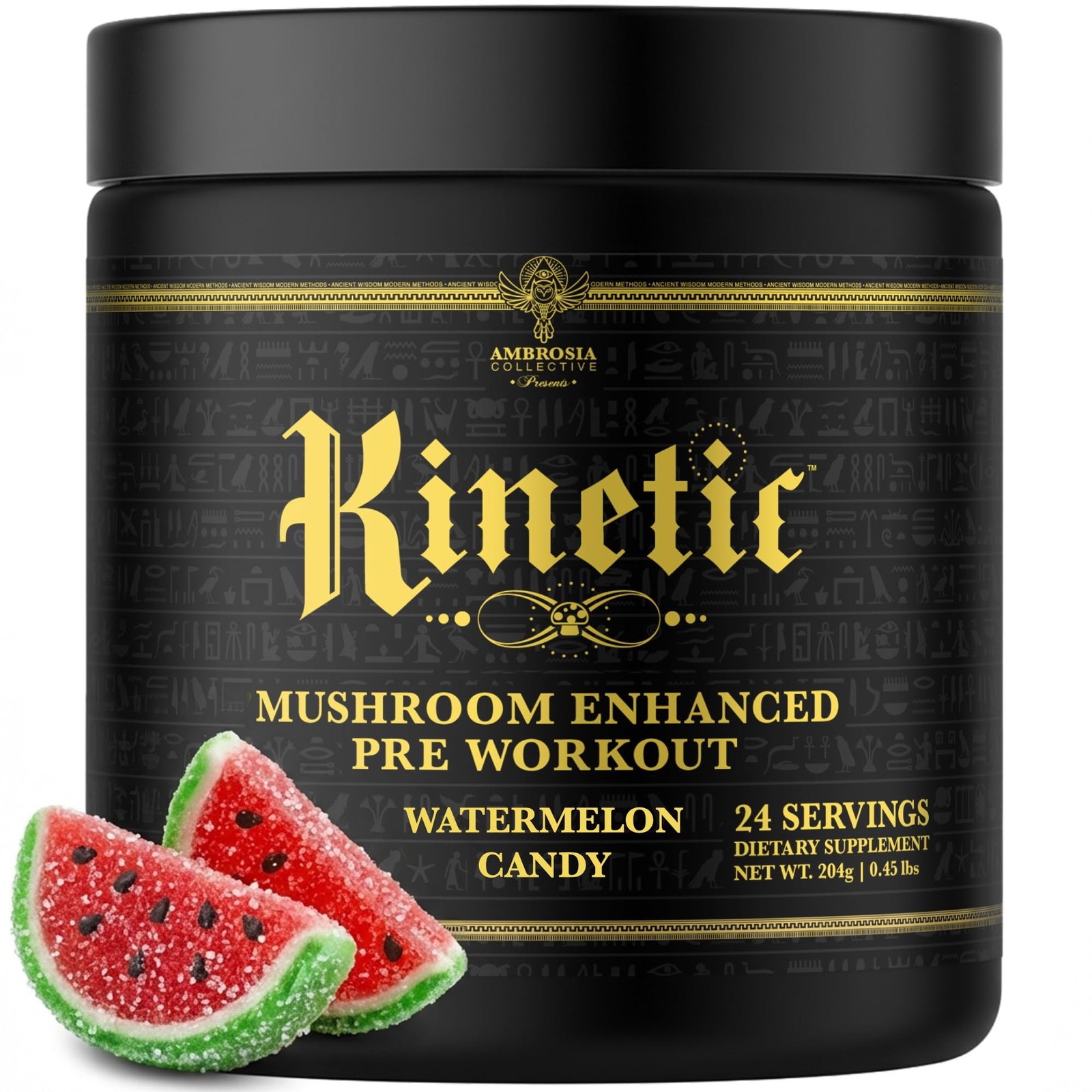 Ambrosia Kinetic – Organic Pre Workout Powder | Mushroom-Enhanced Natural Pre…