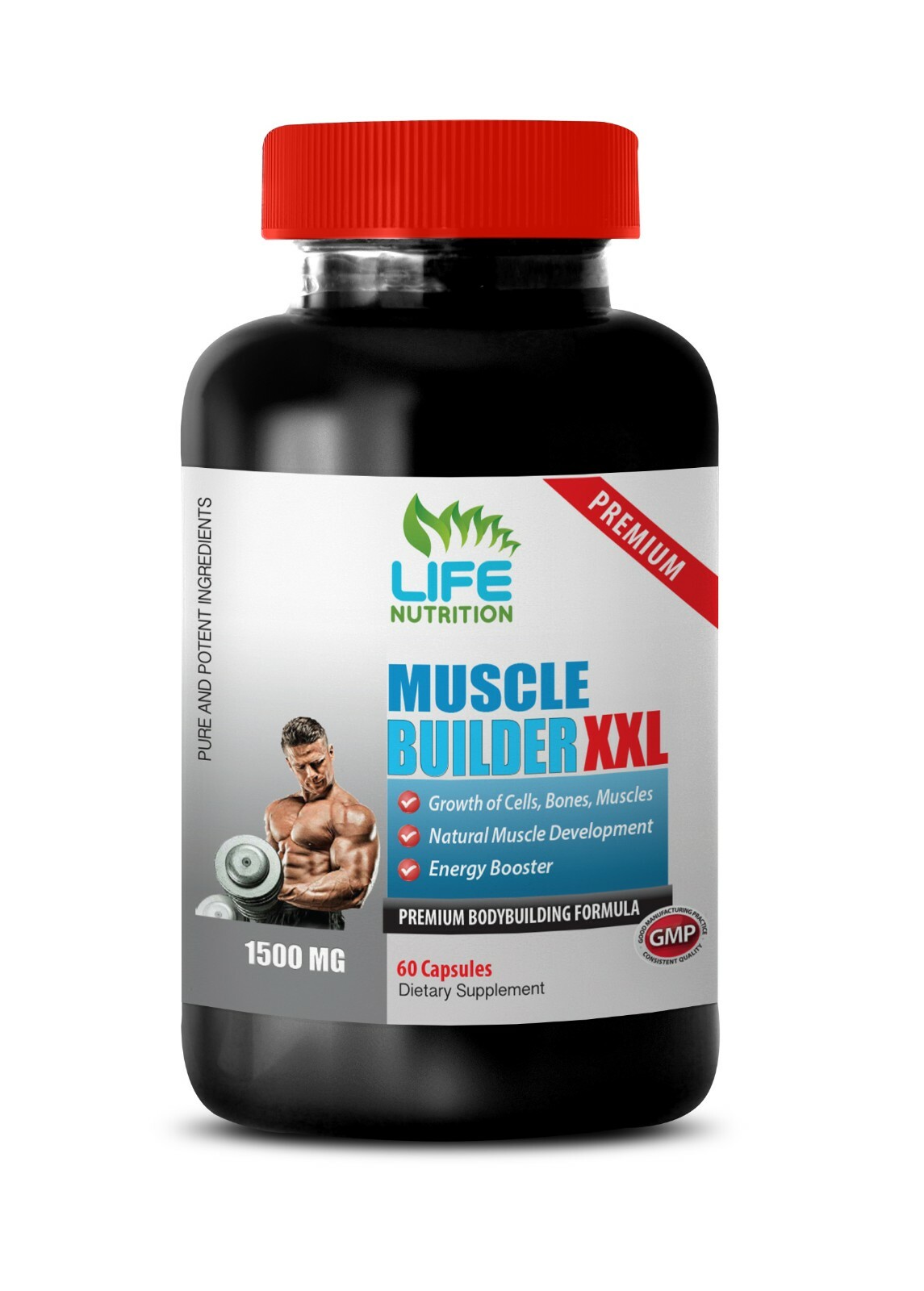 L Arginine 3000 – Muscle Builder XXL 1500mg – Perpetual Pump Capsules 1B