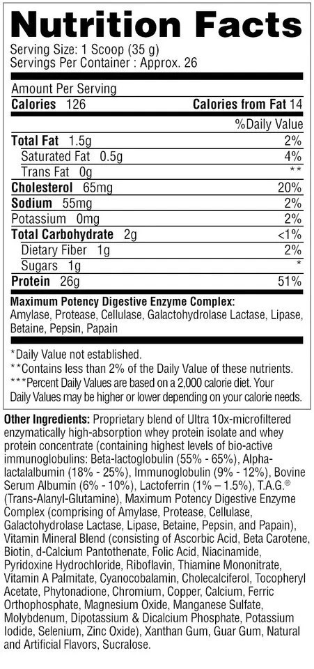 Metabolic Nutrition Protizyme Dietary Supplement, Banana Creme, 2 Pound