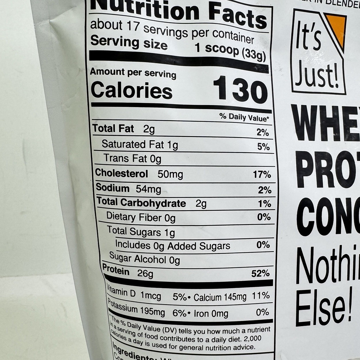 It’s Just! – 100% Whey Protein Concentrate Made in USA Premium 20 Oz Exp 01/2027