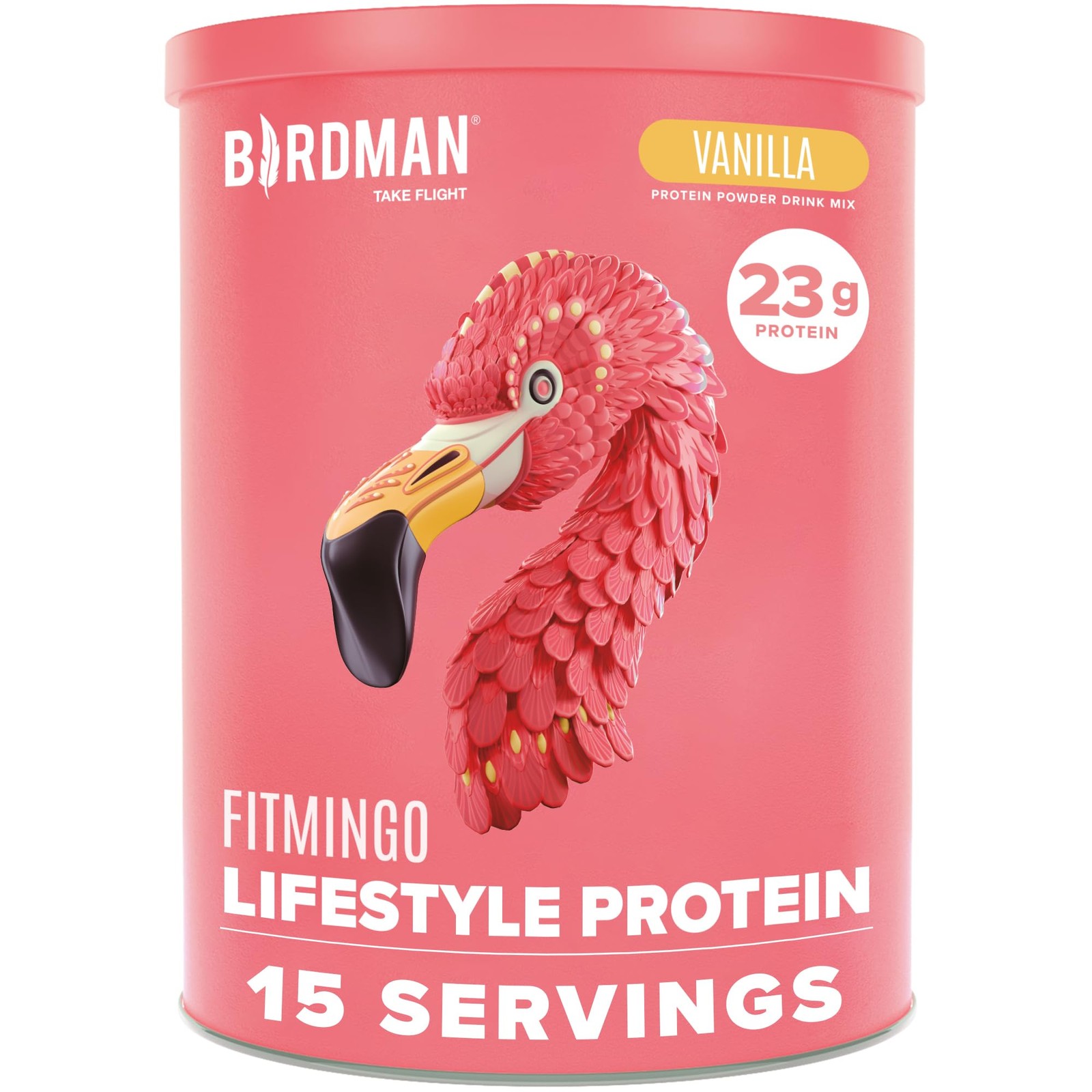BIRDMAN Fitmingo Vegan Protein Powder with Inositol, 1.12 Pound (Pack of 1)