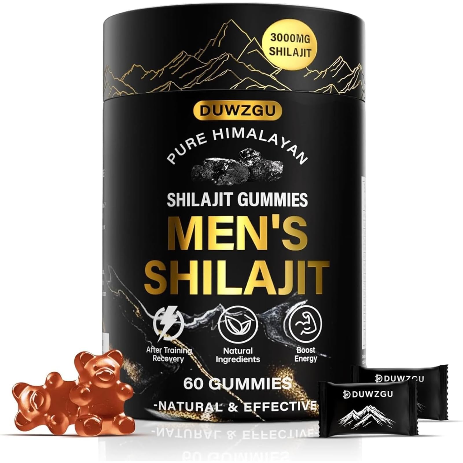 Himalayan Shilajit Gummies for Men & Women –100% Natural Organic Gold Gummies…