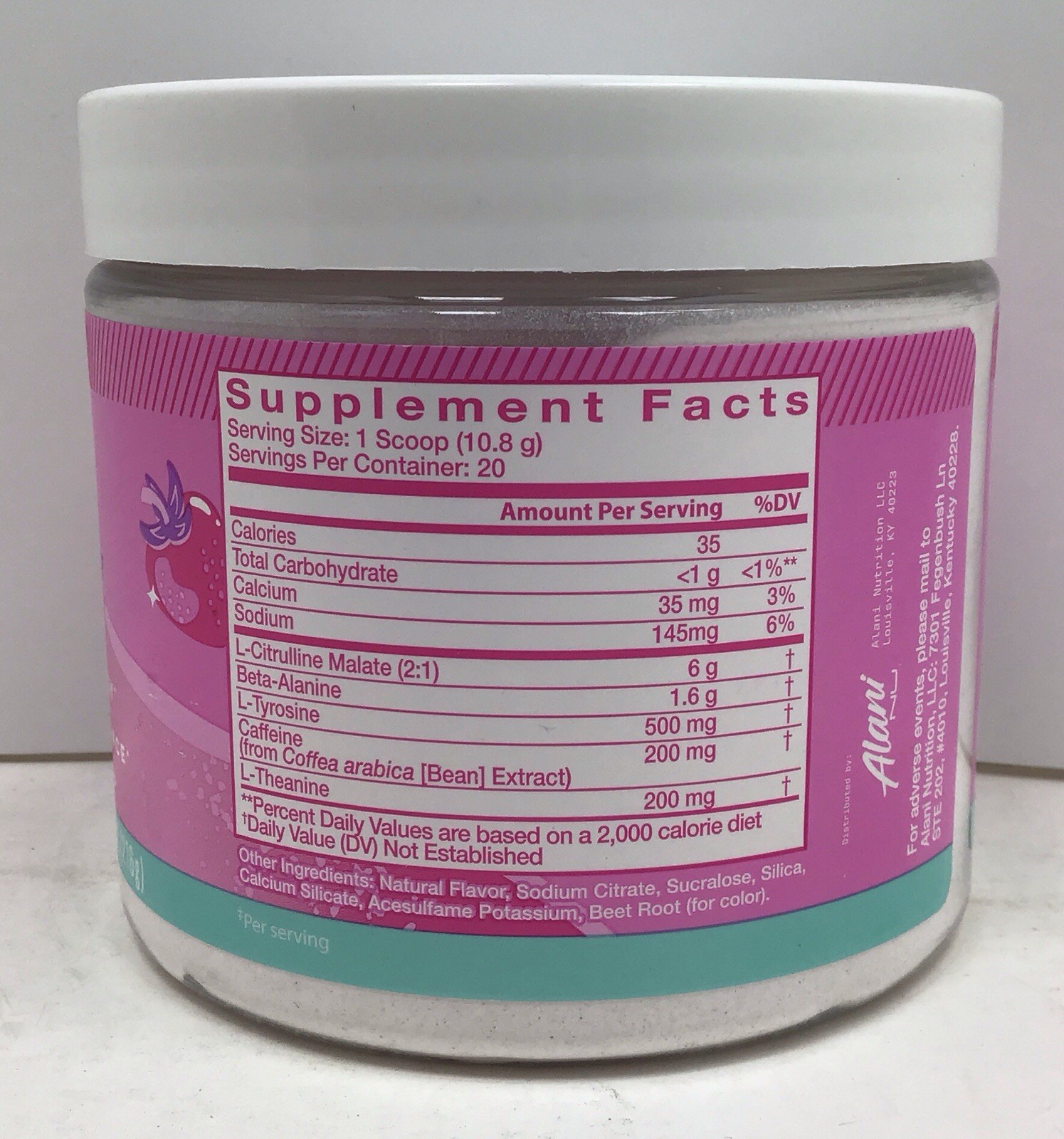 2X ALANI NU PRE-WORKOUT PINK SLUSH 20 SERVINGS EACH EXP 02/2027+ SEALED