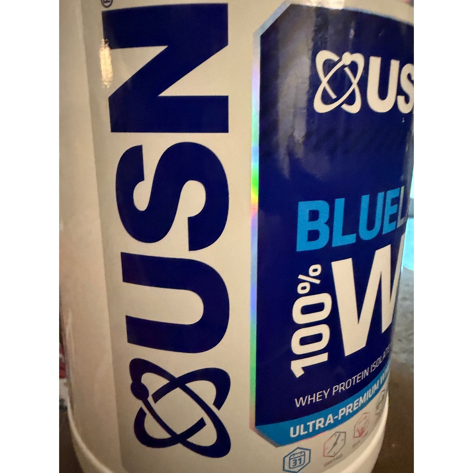USN BlueLab 100% Whey Protein Powder Cookies and Cream 2lb 25g Protein 5.3g BCAA