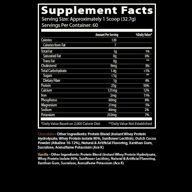 INSANE ISO VANILLA PROTEIN BY INSANE LABZ GREAT TASTING LEAN PROTEIN