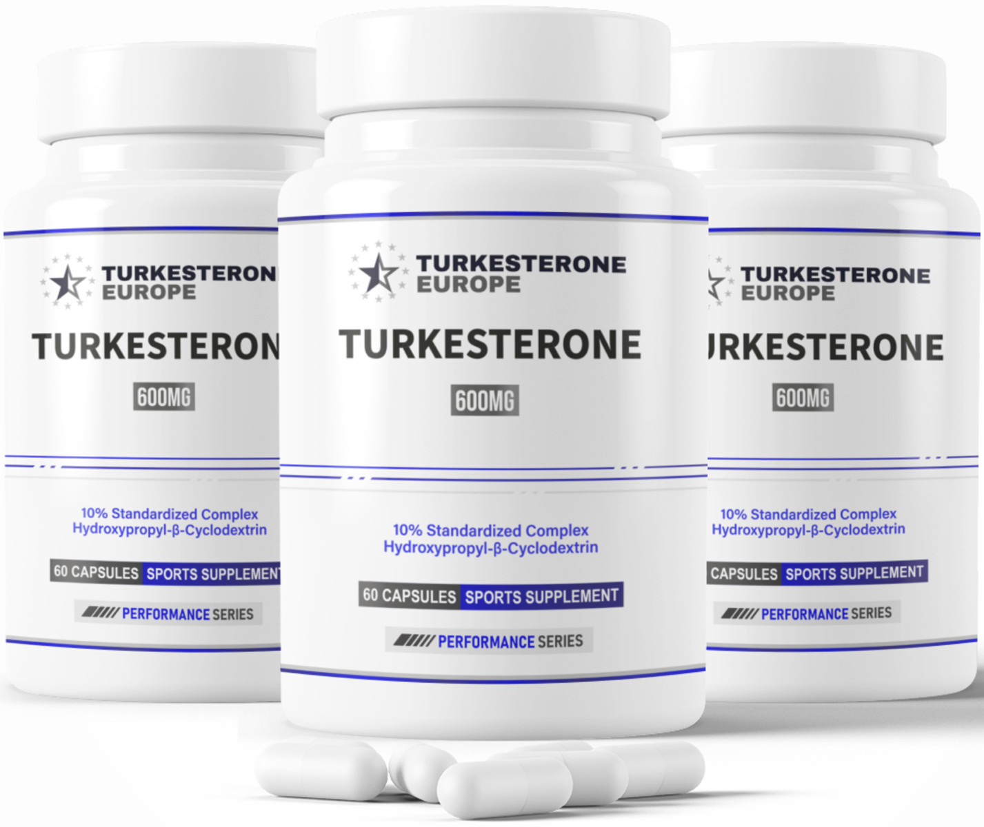 Turkesterone 10% Complex with Hydroxypropyl-β-Cyclodextrin – Bundle (180x600mg)