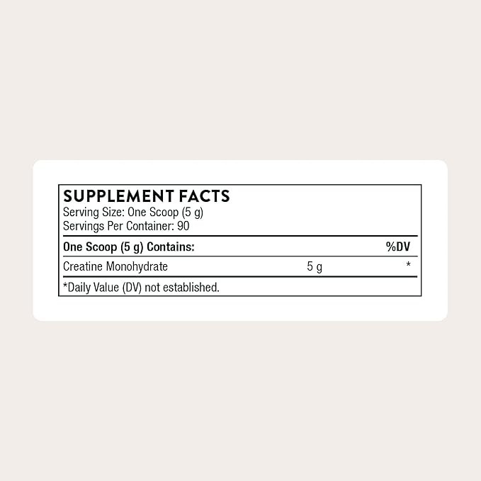 THORNE Creatine Monohydrate Powder 16oz Muscle, Energy Fresh 12/2027 New Sealed