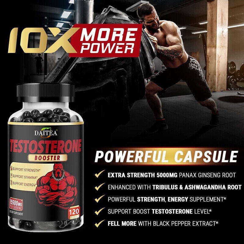 Testosteron Booster for Fast Muscle Building Testosteron Anabolic 120 Capsules
