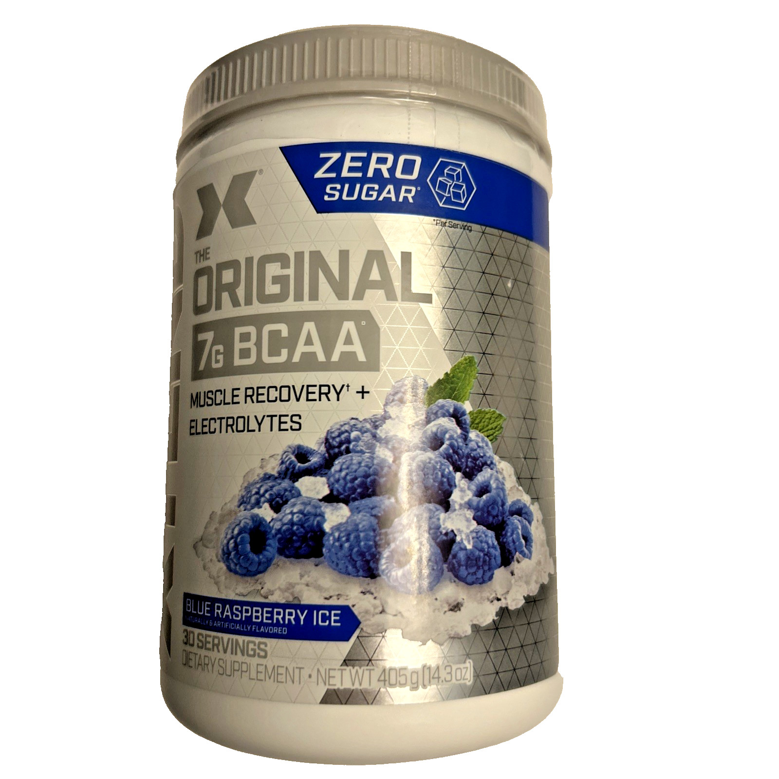 Xtend Original 7g BCAA Electrolyte Powder Blue Raspberry Ice 30 Servings BB08/27