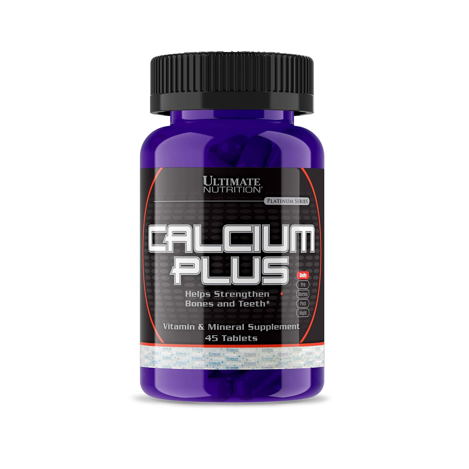 Ultimate Nutrition Calcium Plus Vitamin D Supplement with Zinc for Bone Strength