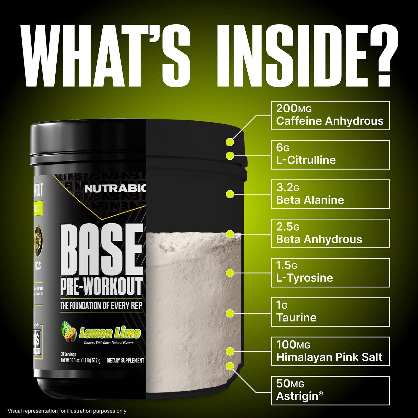 Pre-Workout Powder 200mg Caffeine, Sugar Free, Energy, Focus, Endurance, Pump –