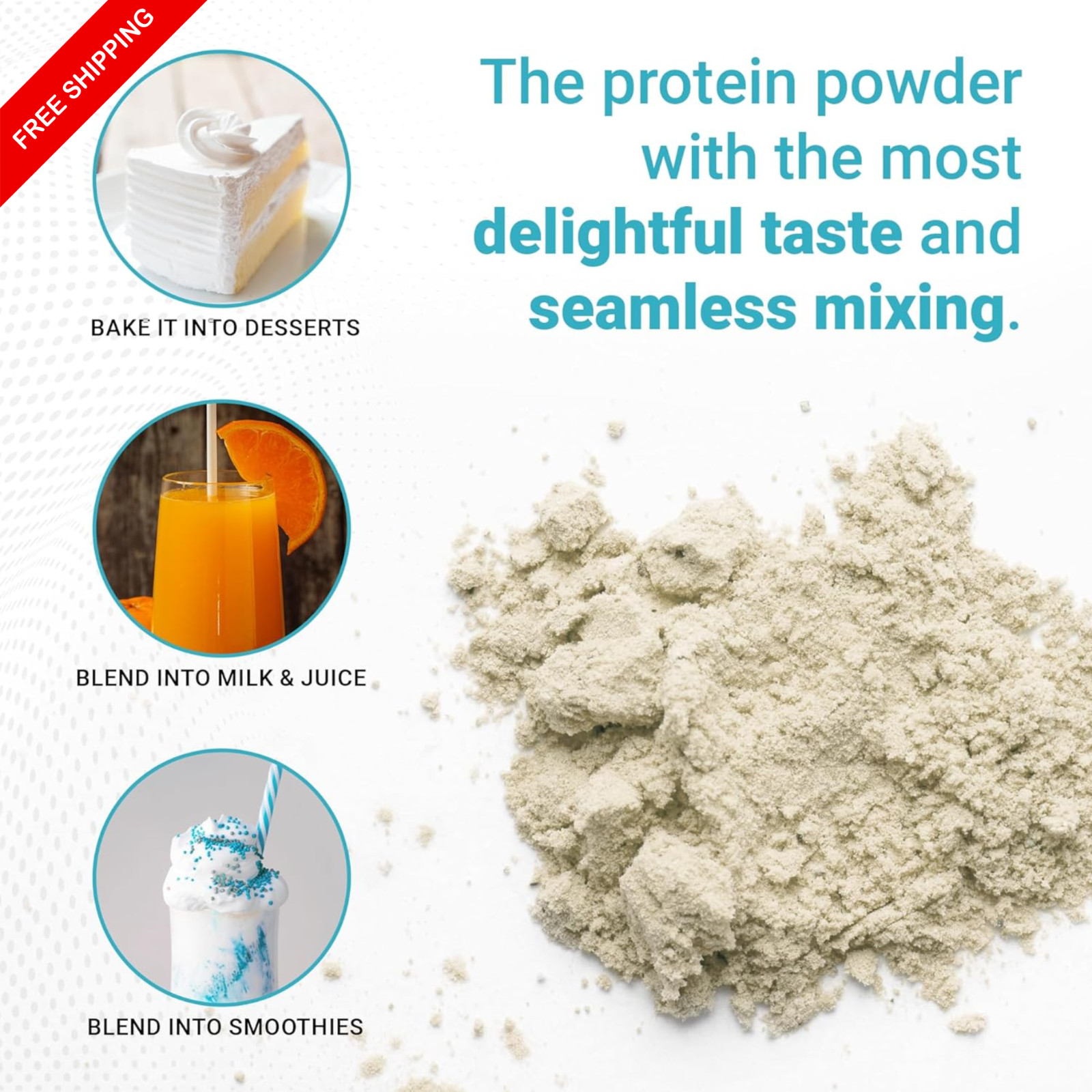 Genepro Protein Powder Unflavored 3rd Generation, 30 servings
