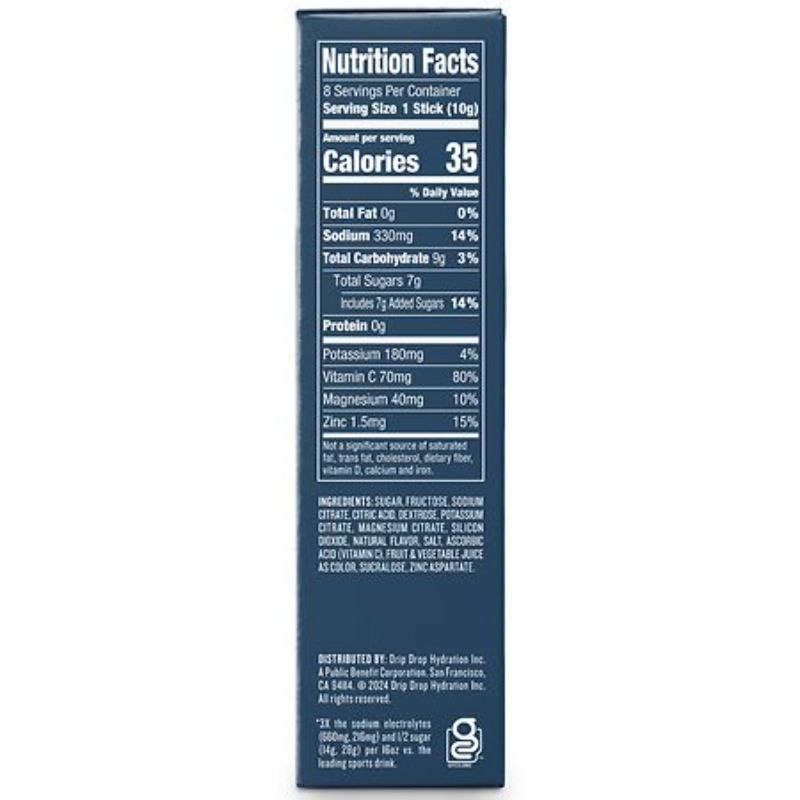 Fast Hydration Electrolyte Drink Mix Watermelon 0.35 oz