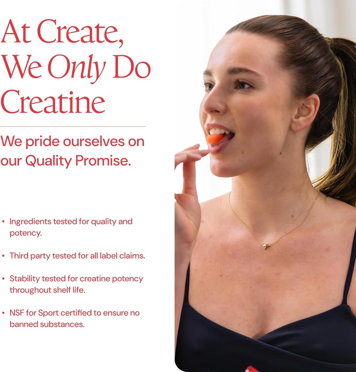 Create Creatine Monohydrate Gummies for Men & Women, Boost Focus, Strength, and