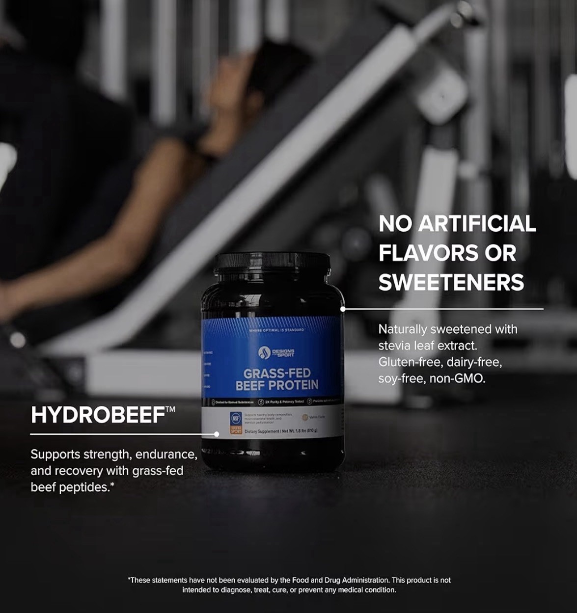 DFS Beef Protein Powder – NSF Certified for Sport Hydrolyzed Protein, Chocolate